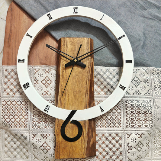 Modern Wooden Designer Wall Clock | Silent Decorative Wall Clock