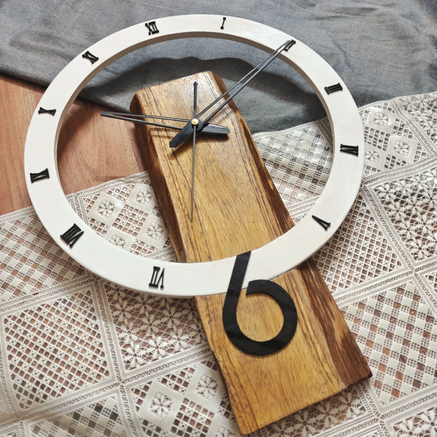 Modern Wooden Designer Wall Clock | Silent Decorative Wall Clock