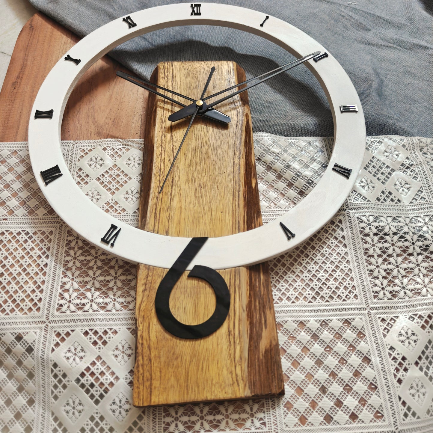 Modern Wooden Designer Wall Clock | Silent Decorative Wall Clock