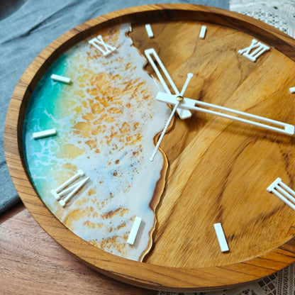 Wooden Ocean Wall Clock | Silent Wall Clock