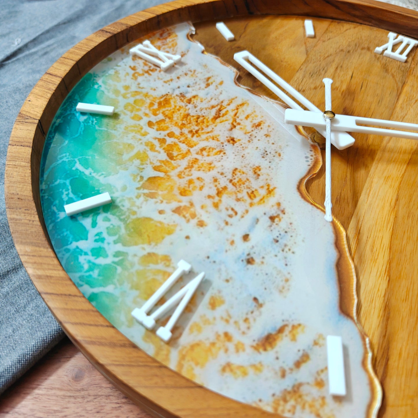 Wooden Ocean Wall Clock | Silent Wall Clock