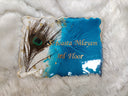 NP0003 - Peacock Feather Resin Name Plate