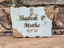 NP0012 - Marble Gold Resin Name Plate